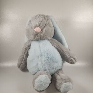 Baby Ganz Blue Grey Bunny Plush 11in Downy Stuffed Animal Soft Toy Lovey Rabbit